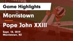 Morristown  vs Pope John XXIII Game Highlights - Sept. 18, 2019