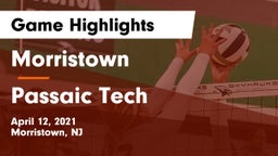 Morristown  vs Passaic Tech Game Highlights - April 12, 2021