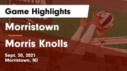Morristown  vs Morris Knolls  Game Highlights - Sept. 30, 2021