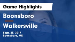Boonsboro  vs Walkersville  Game Highlights - Sept. 23, 2019