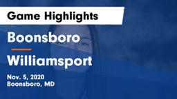 Boonsboro  vs Williamsport  Game Highlights - Nov. 5, 2020