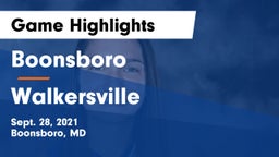 Boonsboro  vs Walkersville  Game Highlights - Sept. 28, 2021