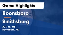 Boonsboro  vs Smithsburg  Game Highlights - Oct. 21, 2021