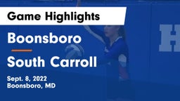 Boonsboro  vs South Carroll  Game Highlights - Sept. 8, 2022