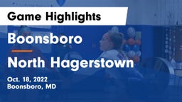 Boonsboro  vs North Hagerstown  Game Highlights - Oct. 18, 2022