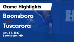 Boonsboro  vs Tuscarora  Game Highlights - Oct. 31, 2022