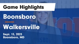 Boonsboro  vs Walkersville  Game Highlights - Sept. 13, 2023