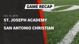 Recap: St. Joseph Academy  vs. San Antonio Christian  2015