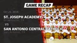 Recap: St. Joseph Academy  vs. San Antonio Central Catholic  2016