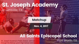Matchup: St. Joseph Academy vs. All Saints Episcopal School 2017