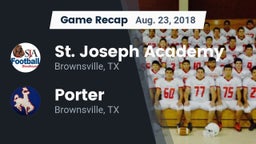 Recap: St. Joseph Academy  vs. Porter  2018
