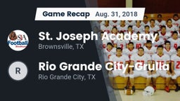 Recap: St. Joseph Academy  vs. Rio Grande City-Grulla  2018