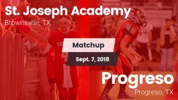 Matchup: St. Joseph Academy vs. Progreso  2018