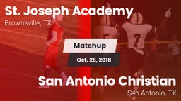 Matchup: St. Joseph Academy vs. San Antonio Christian  2018