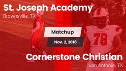 Matchup: St. Joseph Academy vs. Cornerstone Christian  2018