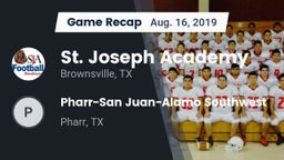 Recap: St. Joseph Academy  vs. Pharr-San Juan-Alamo Southwest  2019