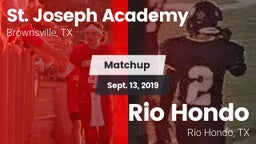 Matchup: St. Joseph Academy vs. Rio Hondo  2019