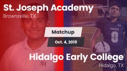 Matchup: St. Joseph Academy vs. Hidalgo Early College  2019