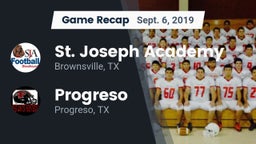 Recap: St. Joseph Academy  vs. Progreso  2019