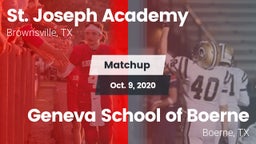 Matchup: St. Joseph Academy vs. Geneva School of Boerne 2020