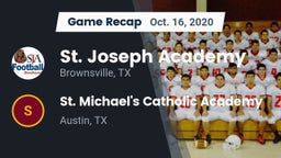 Recap: St. Joseph Academy  vs. St. Michael's Catholic Academy 2020