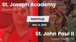 Matchup: St. Joseph Academy vs. St. John Paul II  2020