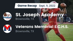 Recap: St. Joseph Academy  vs. Veterans Memorial E.C.H.S. 2022