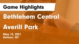 Bethlehem Central  vs Averill Park  Game Highlights - May 13, 2021