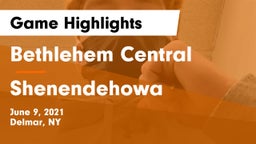 Bethlehem Central  vs Shenendehowa  Game Highlights - June 9, 2021