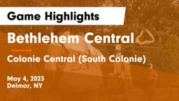 Bethlehem Central  vs Colonie Central  (South Colonie) Game Highlights - May 4, 2023