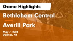 Bethlehem Central  vs Averill Park  Game Highlights - May 7, 2024