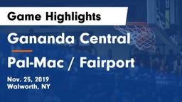 Gananda Central  vs Pal-Mac / Fairport Game Highlights - Nov. 25, 2019