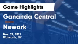 Gananda Central  vs Newark  Game Highlights - Nov. 24, 2021
