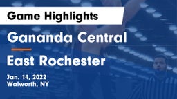 Gananda Central  vs East Rochester Game Highlights - Jan. 14, 2022