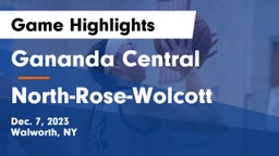 Gananda Central  vs North-Rose-Wolcott Game Highlights - Dec. 7, 2023