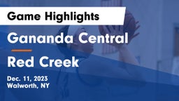 Gananda Central  vs Red Creek Game Highlights - Dec. 11, 2023