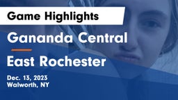 Gananda Central  vs East Rochester Game Highlights - Dec. 13, 2023