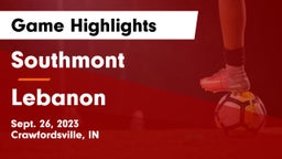 Southmont  vs Lebanon  Game Highlights - Sept. 26, 2023