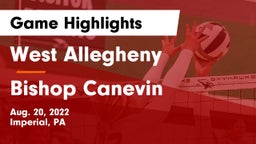 West Allegheny  vs Bishop Canevin  Game Highlights - Aug. 20, 2022