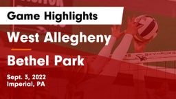 West Allegheny  vs Bethel Park  Game Highlights - Sept. 3, 2022