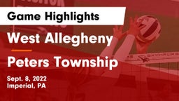 West Allegheny  vs Peters Township  Game Highlights - Sept. 8, 2022
