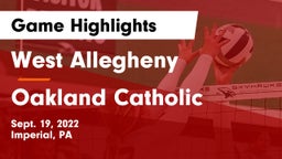West Allegheny  vs Oakland Catholic  Game Highlights - Sept. 19, 2022