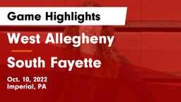 West Allegheny  vs South Fayette Game Highlights - Oct. 10, 2022