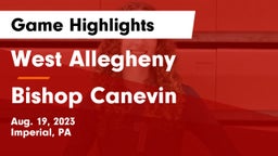 West Allegheny  vs Bishop Canevin  Game Highlights - Aug. 19, 2023
