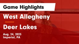 West Allegheny  vs Deer Lakes  Game Highlights - Aug. 24, 2023