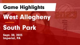 West Allegheny  vs South Park  Game Highlights - Sept. 30, 2023