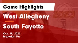 West Allegheny  vs South Fayette  Game Highlights - Oct. 10, 2023