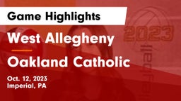 West Allegheny  vs Oakland Catholic  Game Highlights - Oct. 12, 2023