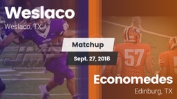 Matchup: Weslaco  vs. Economedes  2018