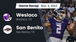 Recap: Weslaco  vs. San Benito  2022